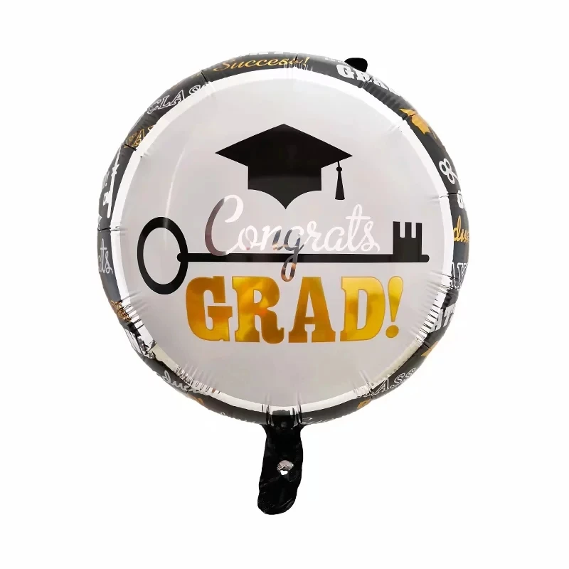 18 inch foil graduation globos star square round shape congrats grad helium balloon for Graduation party decoration supplies