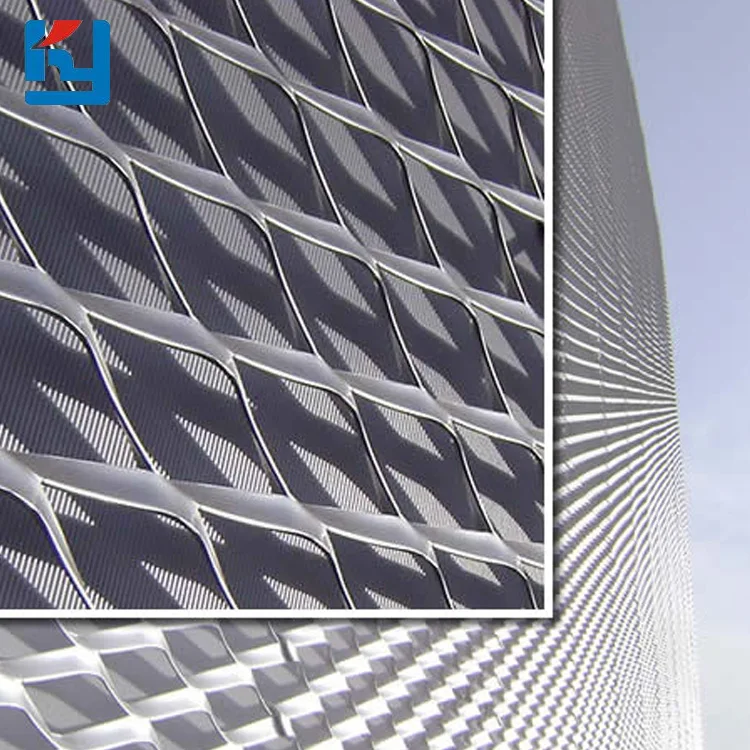 Factory supply aluminum expanded metal large mesh ceiling panels