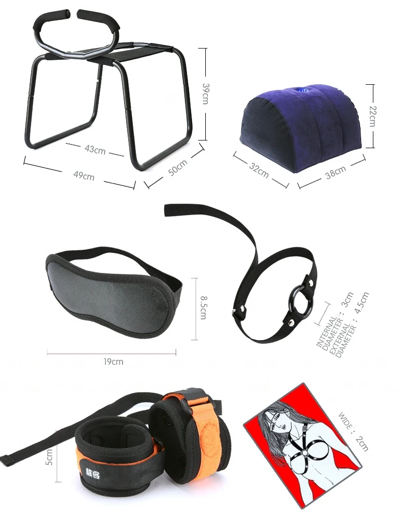 
Inflatable Sex Pillow BDSM Bondage Gear Multifunctional Sexy SM Chair Furniture Foreplay Couple Sex Game Sex Toys 