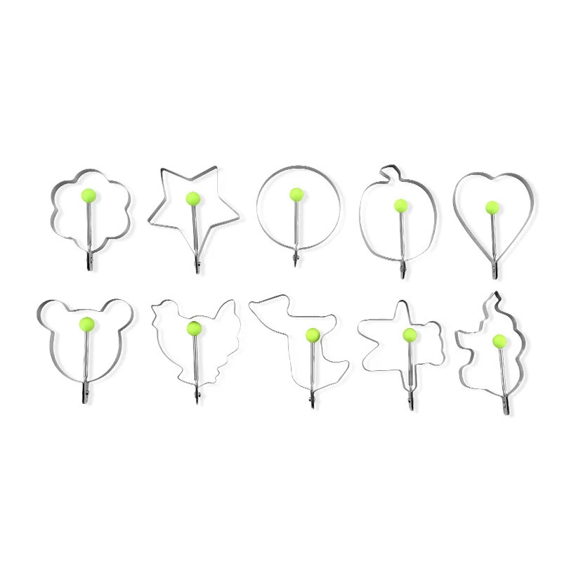 2024 Wholesale Stainless steel egg maker 10-piece set kitchen accessories Omelette mold