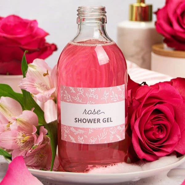 Wholesale custom DIY plant extract essence shower gel Handmade fruity and spicy scent  body wash in glass bottles