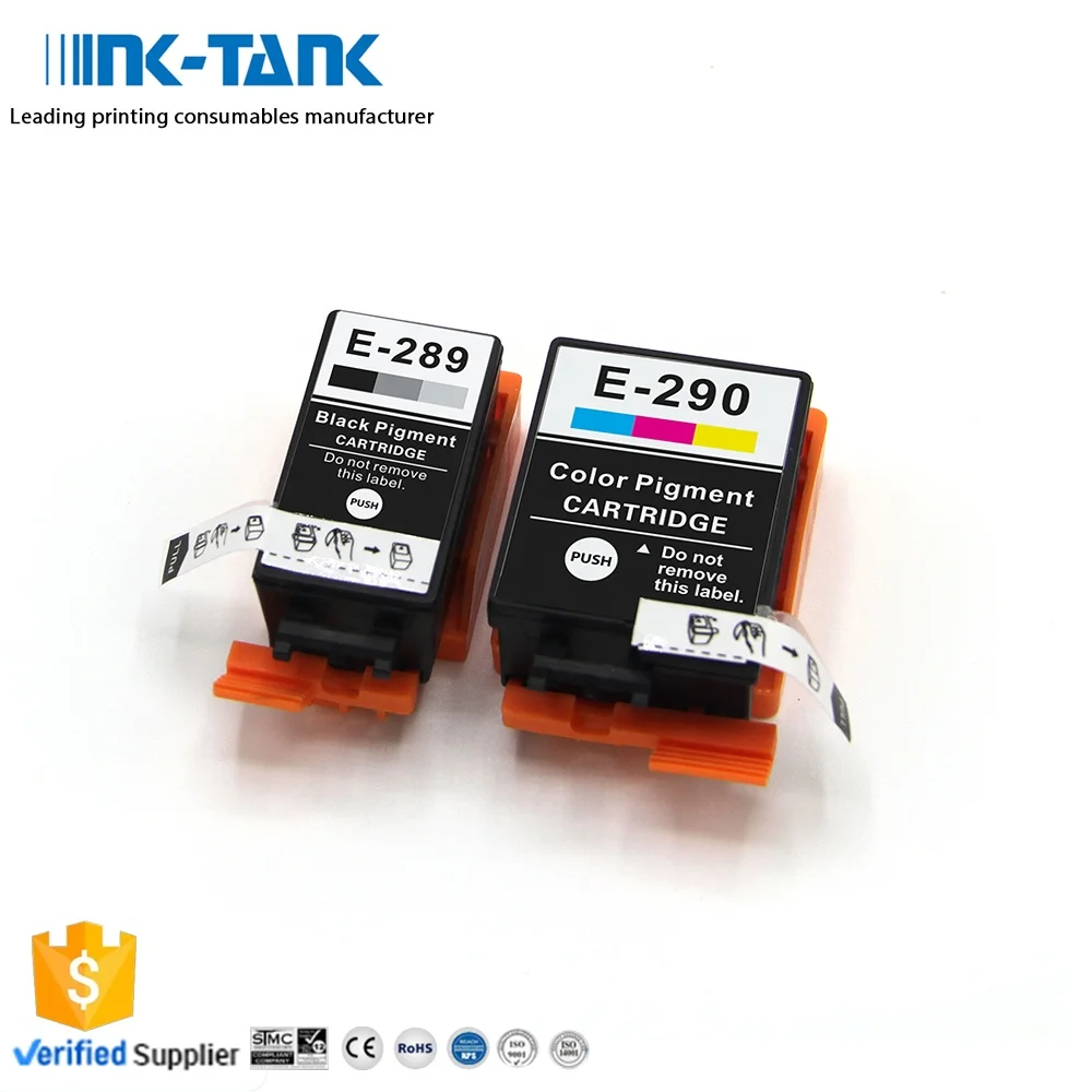 INK-TANK T289 T290 289 290 Premium Color Compatible Ink Cartridge for Epson WorkForce WF-100 Printer