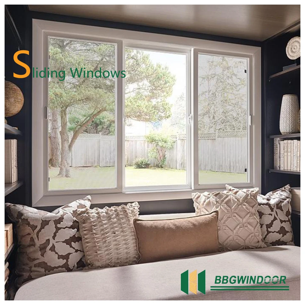 Lukliving customized size florida miami dade hurricane approved windows black aluminum sliding windows