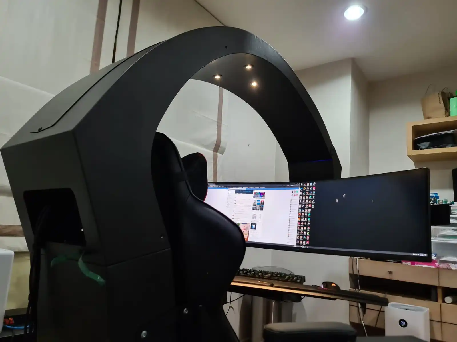 hot selling zero gravity recline PC Chair with massage function better Altwork  support 1 to 5 monitors  Imperator works IW-320