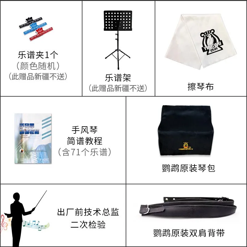 Parrot C system 22 keys 8BS beginner instrument factory direct YINGWU accordion