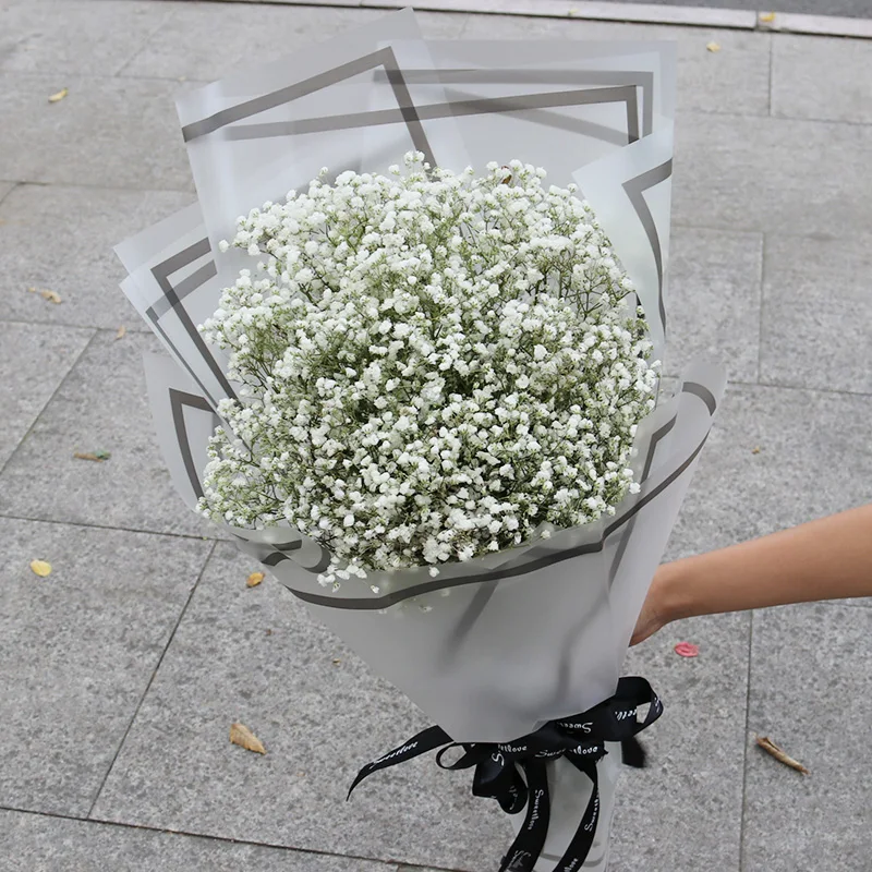 Beautiful Natural Real Touch mini baby breath bouquet baby breath flowers  white