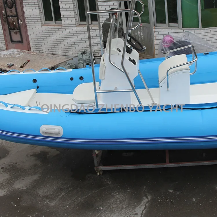 rib boat with CE certificate hot welded Hypalon 540cm rigid inflatable boat fiberglass hull