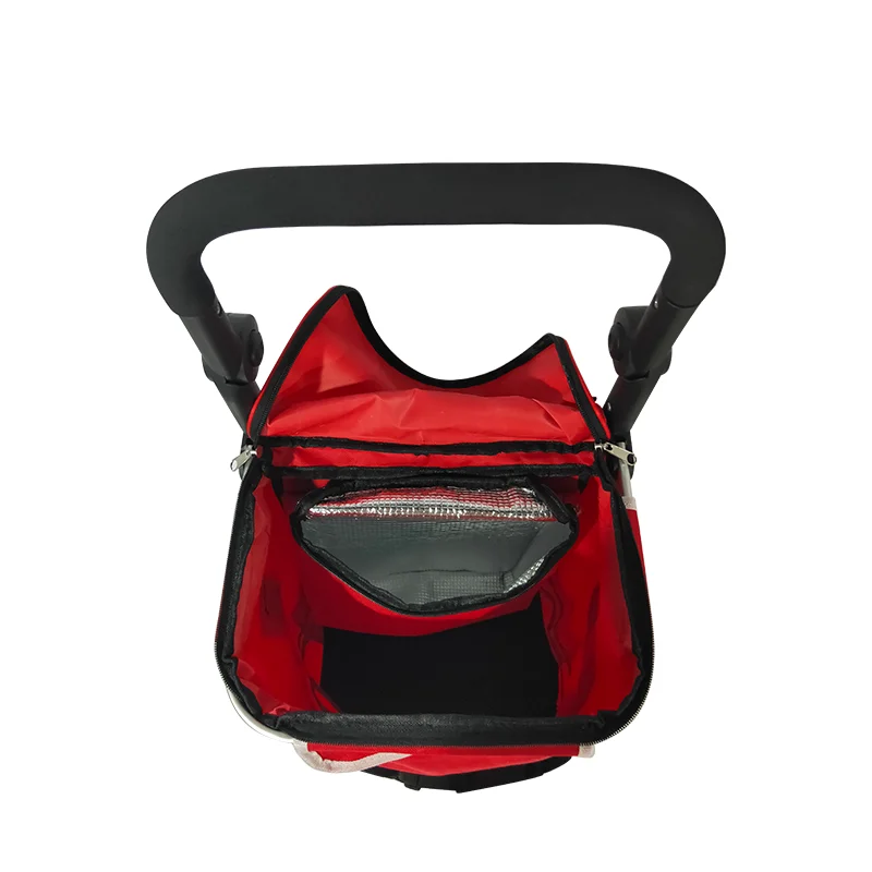Wholesale Modern Custom Bigger 2 Wheel Foldable Metal Portable Hand Grocery Luggage Trolley Hand Bag Shopping Cart with Wheel