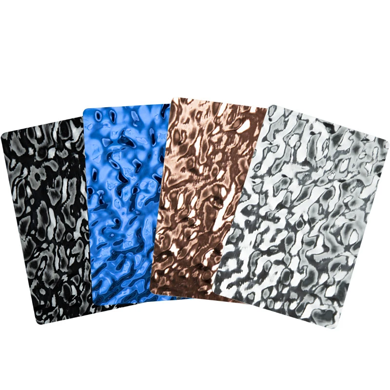 Waterproof Ripple mirror surface Bamboo Charcoal Fiber Flat Board Wood Veneer WPC Interior Wall Panel indoor wall decoration