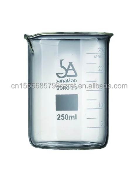 Professional Manufacture Cheap Low Form Laboratory Glass Beakers
