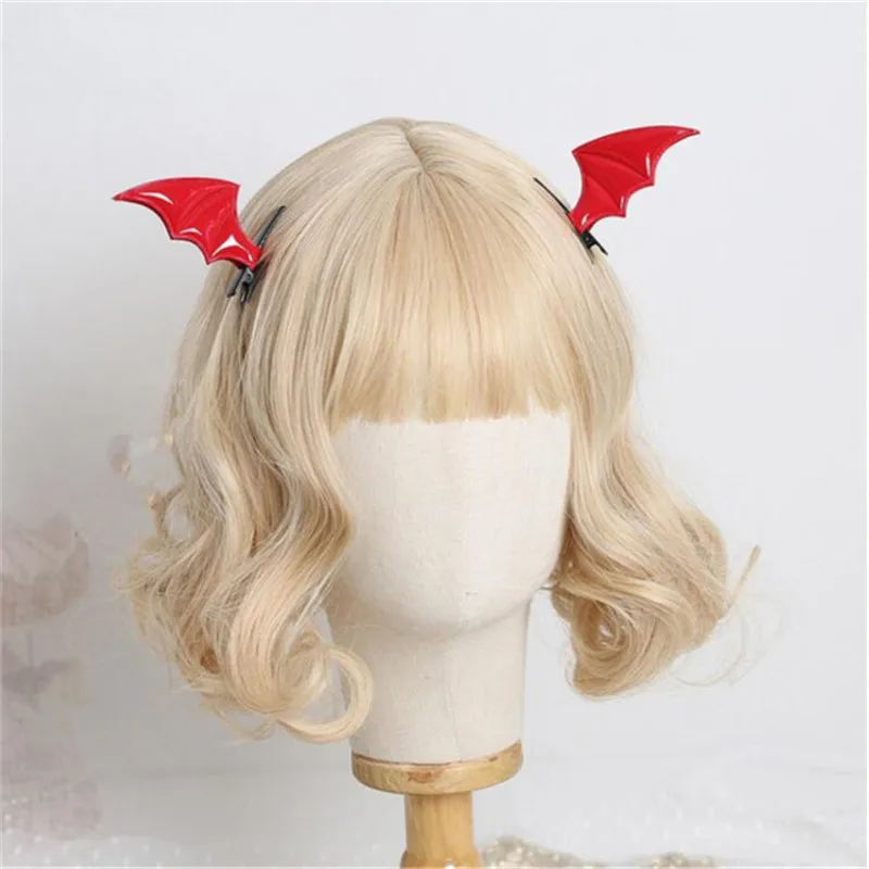 Spooky Halloween Headbands Demons Wings Hairpin Accessories Bat Hair Clips For Woman