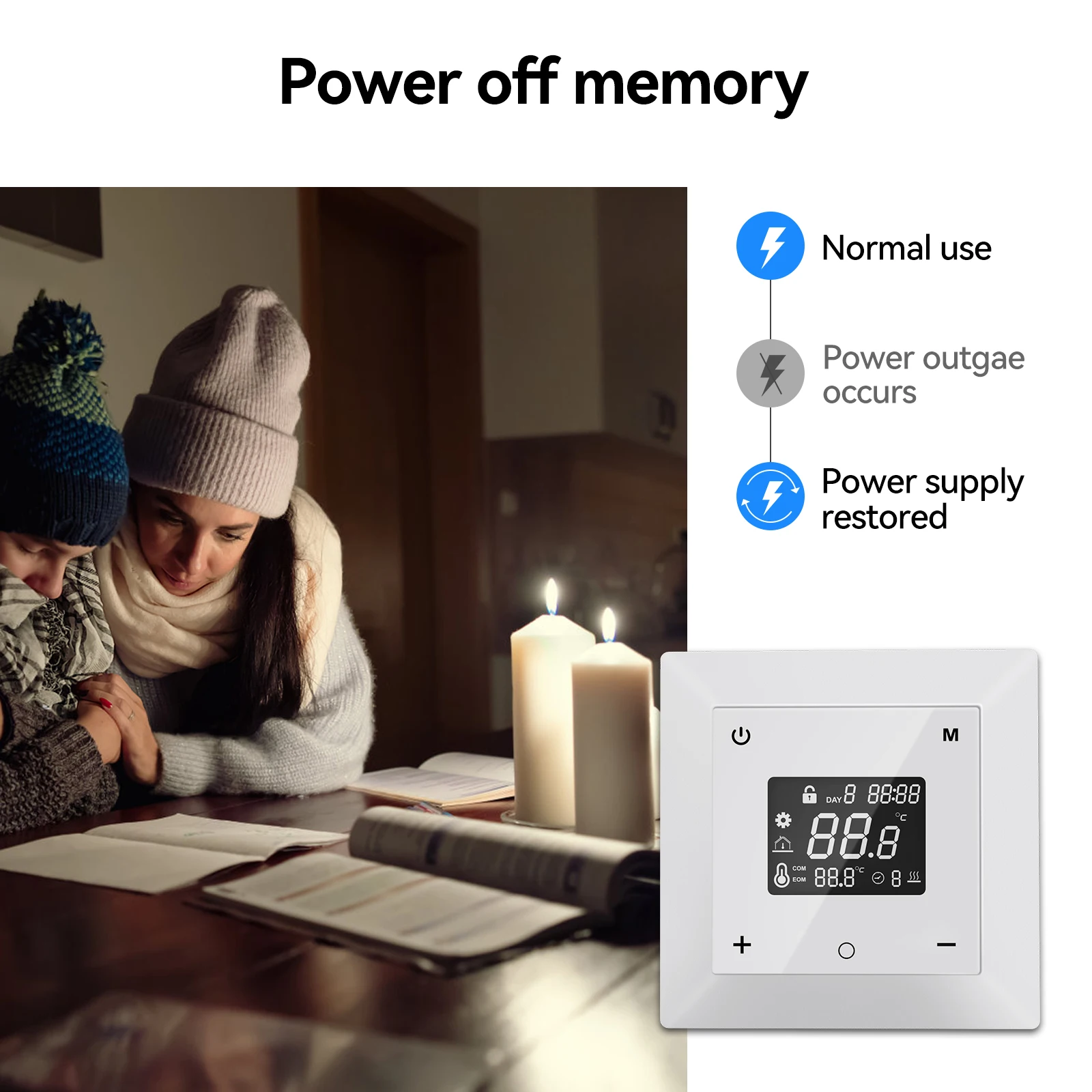 MINCO HEAT WiFi Best Smart Control Room Thermostat for Electric Heating System Thermostat