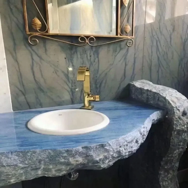 Azul Bahia Blue Marble Tile For Luxury House