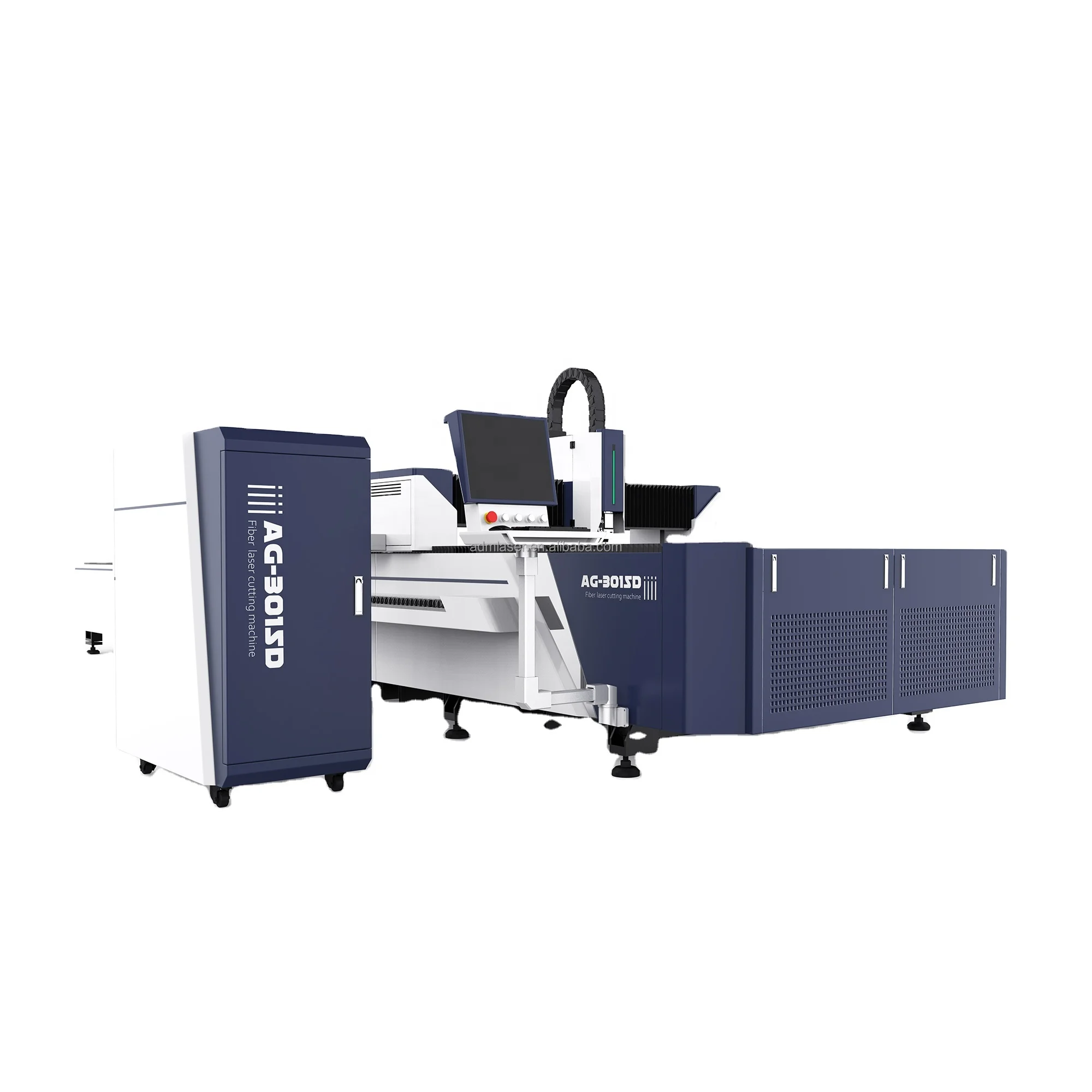6KW CNC Fiber Laser Cutting Machine for Sheet Metal 6020 with RayTools Laser Head and HiWin Guiderail Supports AI BMP Formats