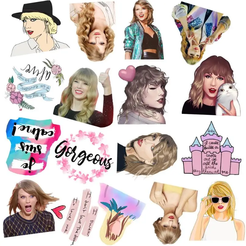 ZY0773C 50Pcs/Bag America sing Taylor Alison Swift sticker suitcase laptop phone cup refrigerator skateboard waterproof stickers