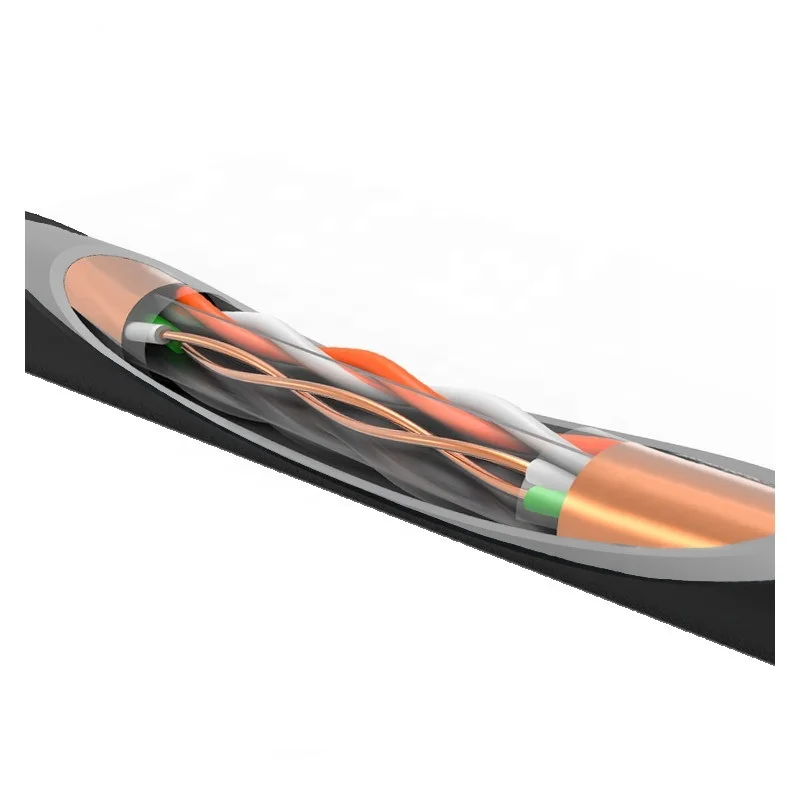 Single Shielding Ftp Cat6a Cat6 Network Cable Outdoor 23awg 305m 1000ft Lan Cable Rj45 Communication Cables