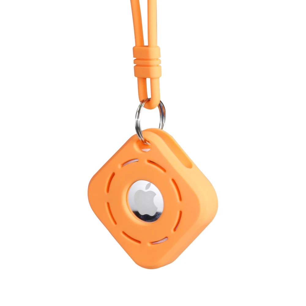 LOW MOQ pure color For Apple Airtag soft Case full Cover Gps Tracker silicone Protective Case For Airtag