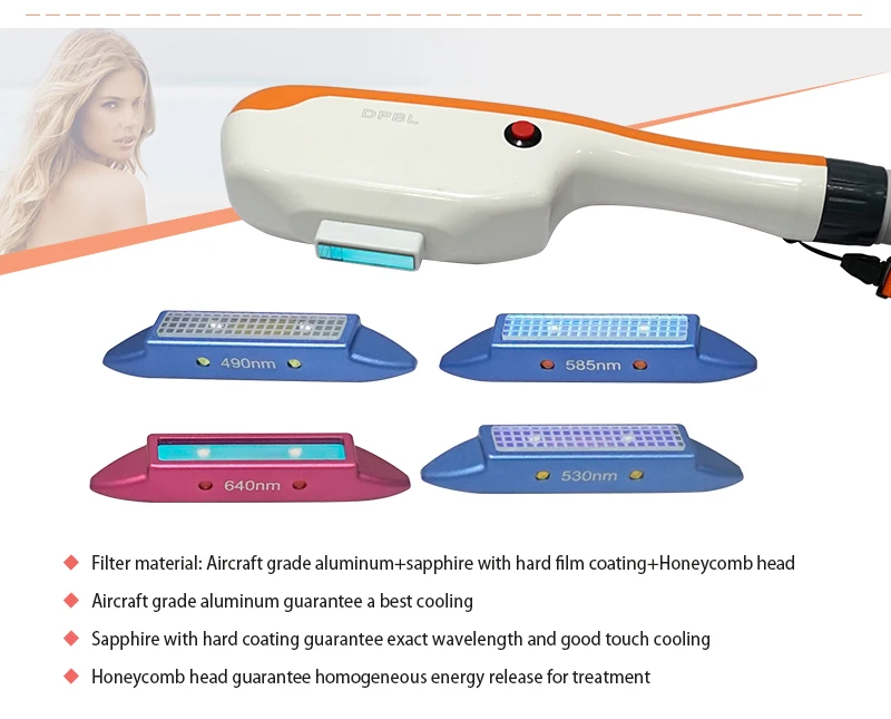 IPL DPL SHR machine handle handpiece optical filters for repair spare parts