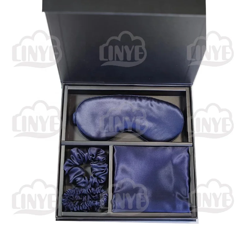 Роскошный подарочный набор 100% наволочка из шелка тутового шелкопряда маска для сна и шелковая наволочка набор подарок