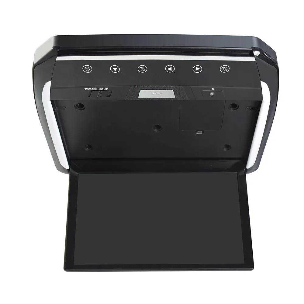 Universal 13.3inch ceiling mounted flip down car monitor with HDMI USB SD IPS screen 1920x1080 resolution multi language