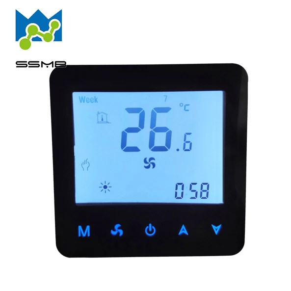 New digital programmable thermostat temperature controller wifi wireless room fan coil thermostat