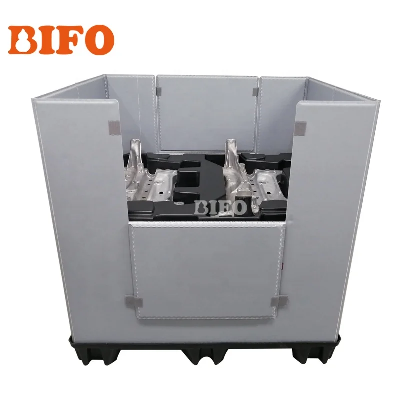 BIFO Plastic Foldable Bins Collapsible Bulk Container Heavy duty industry use Plastic Pallet Boxes