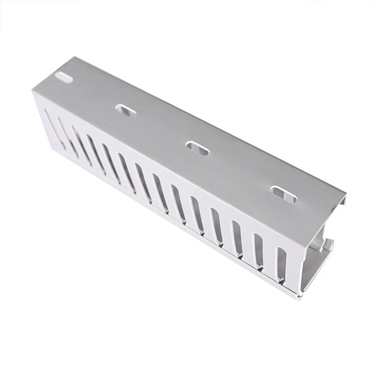 UL approved PVC Flame Retardant Open Slot 40x40  Wiring Cable Duct For Putting Lines Inside