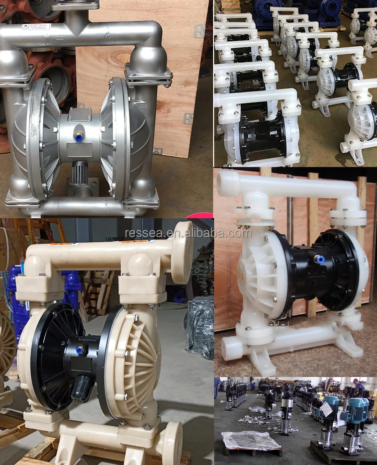 Durable plastic chemical resistance air operated pneumatic double diaphragm pump PVDF material
