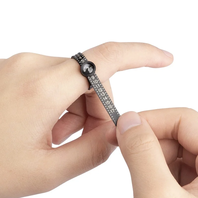 Ring Sizer Measuring Tool Reusable Finger Size Gauge Jewelry Sizing Tool