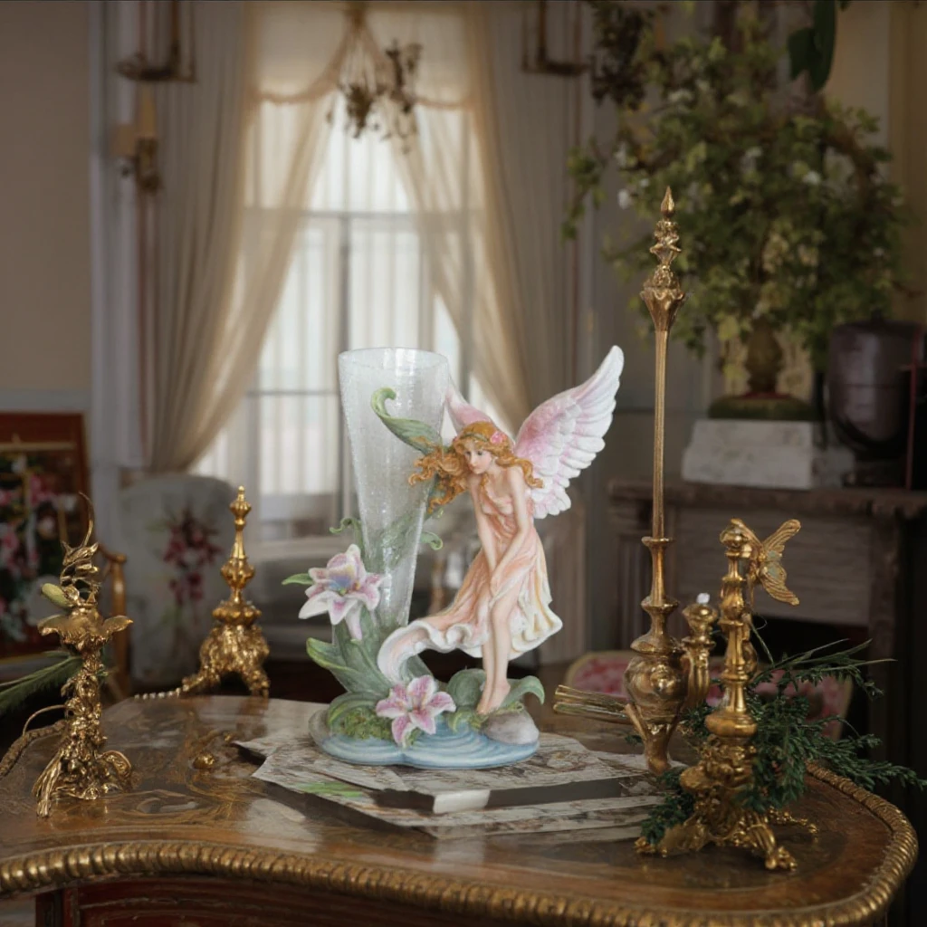 12 дюймов Высокое качество смолы Сказочный цветок Dolder украшение дома