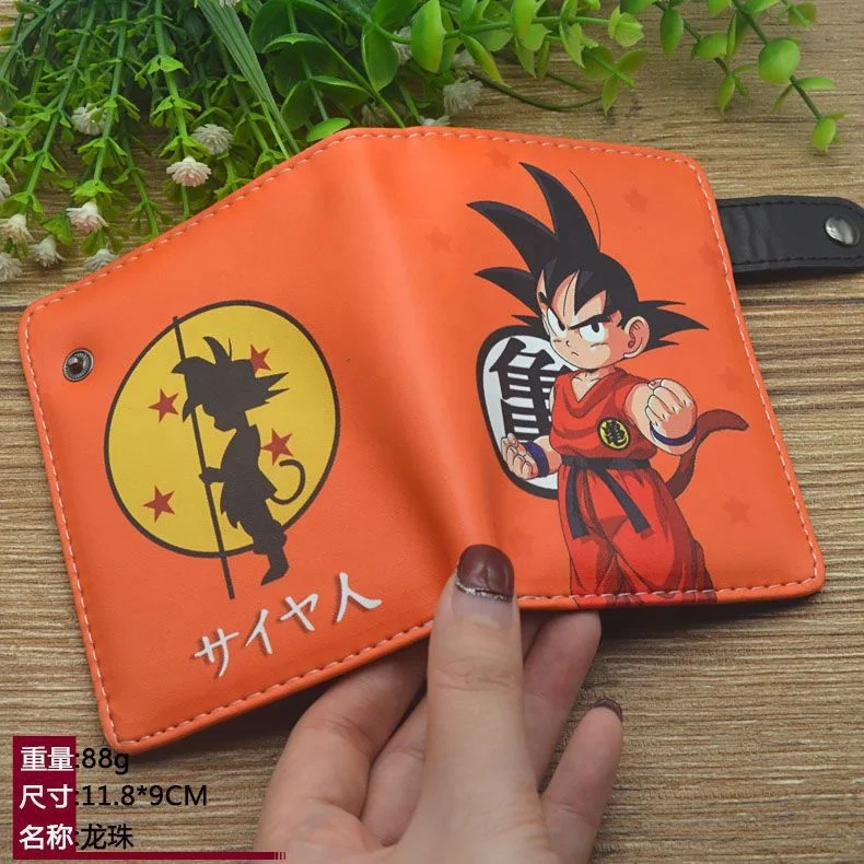 17 Hot Sale PU Wallet With Zipper for the Fans of Anime Dra-gon DBZ As Gift