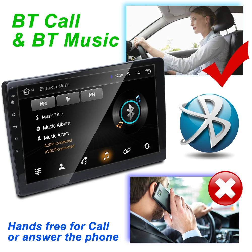 Bosstar 9/10 Inch Universal Android Car Radio 2 Din Car Multimedia Navigation Player 2 Din Car Video