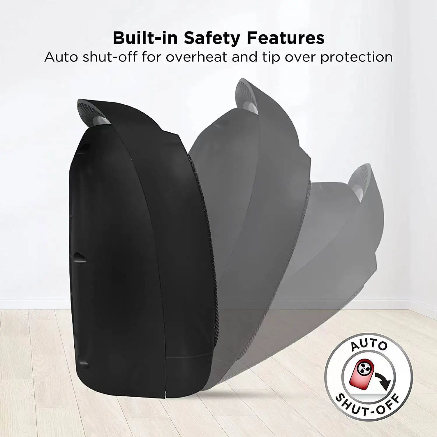 New Desktop 1500W Electric Small Space Heater Fan  Mini Heater Household PTC Heating  Portable Small Space Heater