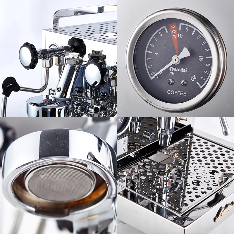 Gemilai CRM3137A high quality 58mm barista cappuccino business industrial semi automatic e61 espresso coffee makers commercial