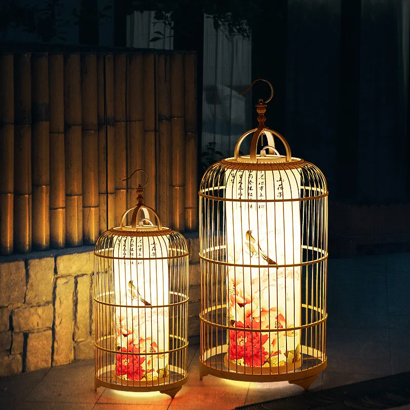 Customized high quality natural Rattan hanging lamp decorative light rattan lantern lamp for hotel