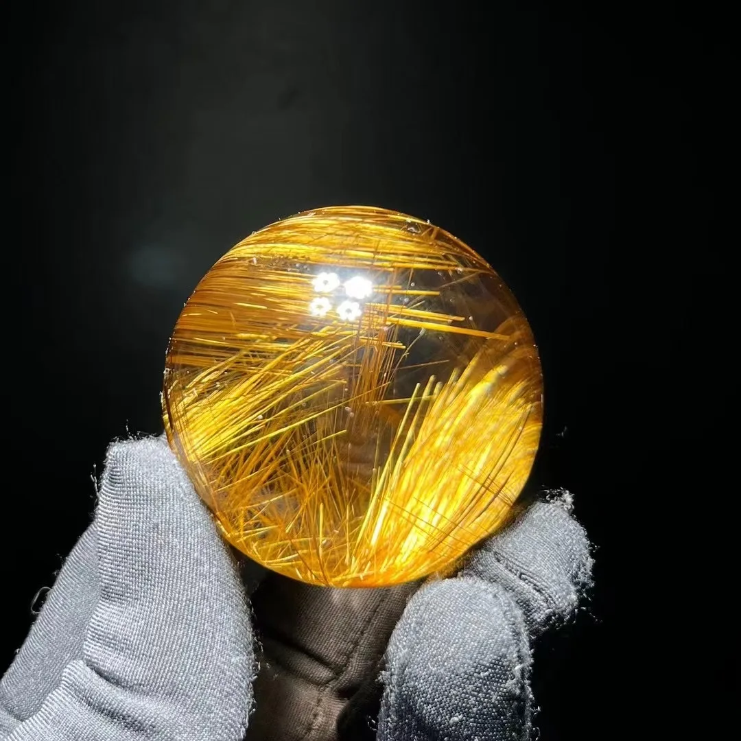 Wholesale Small Top Natural Copper hair crystal Ball 5g to 10kilo Brown hair crystal ball for sale