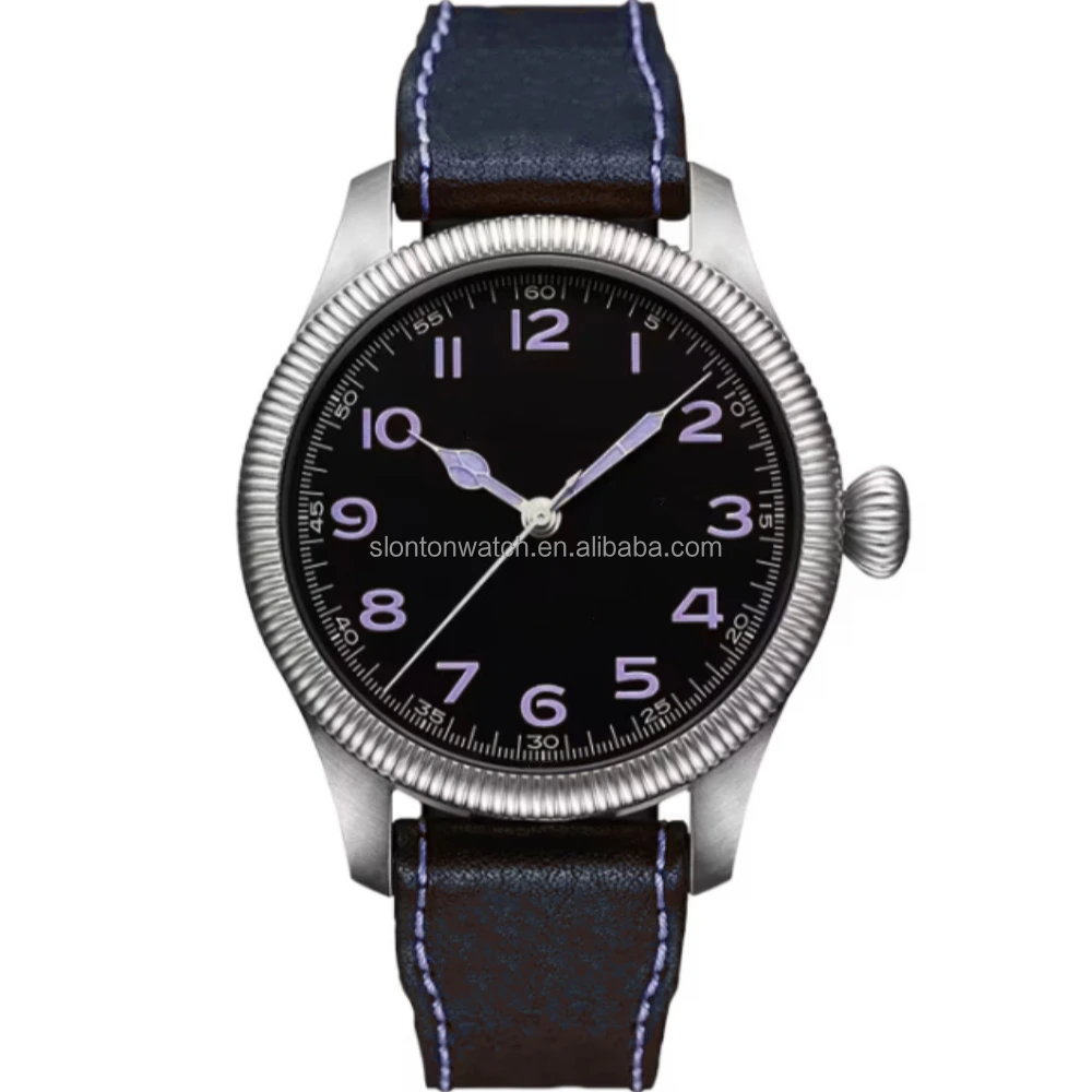 Slonton Factory Customized Quartz Watch Arabic Numerals Dial Classic Design Leather Wristwatch for Women