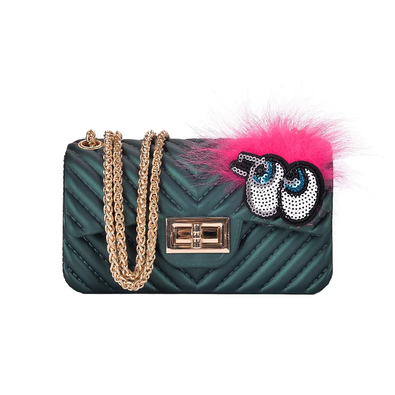 
wholesale price women crossbody hand bags chain jelly bags ladies handbags 
