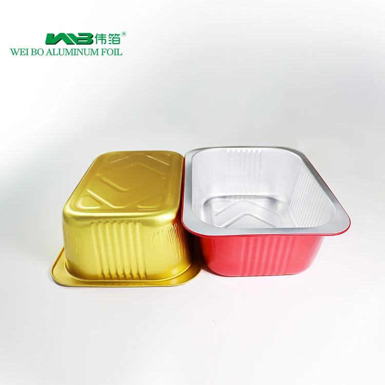Made In China Disposable Aluminum Tray Food Grade 1800ml Takeaway Aluminium Foil Food Container