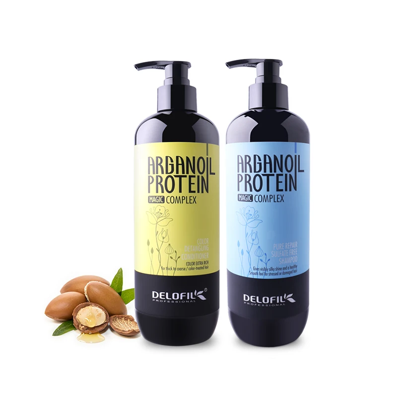 DELOFIL шампунь и Кондиционер без сульфата волос продукция под брендом покупателя шампунь натуральный травяной с жидким кератином