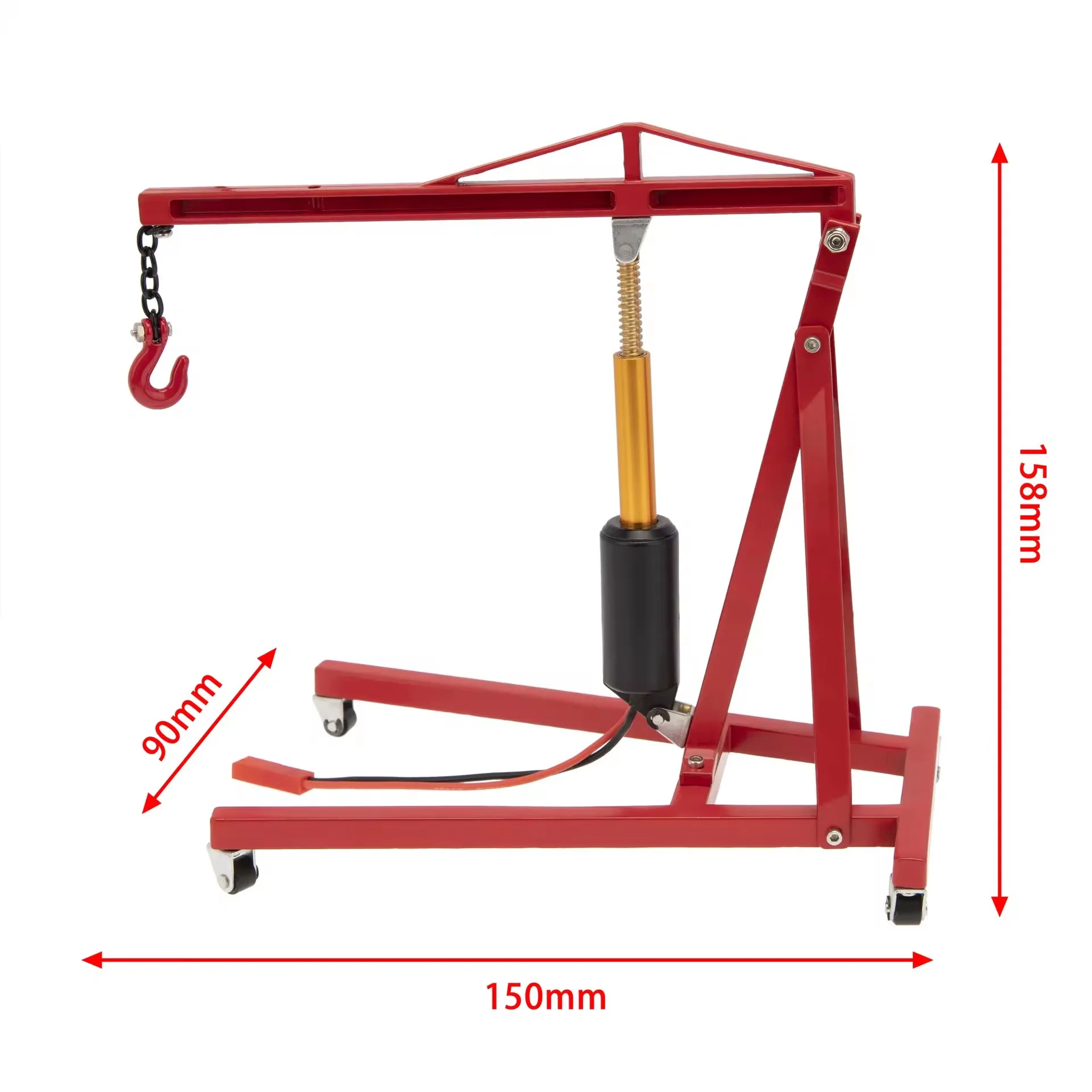 RC Simulation Model 1/10 car Decorative Ornaments Engine Hanger Electric Crane Jack For TRX4 SCX10 Yikong 90046 D90 Arrma KM2