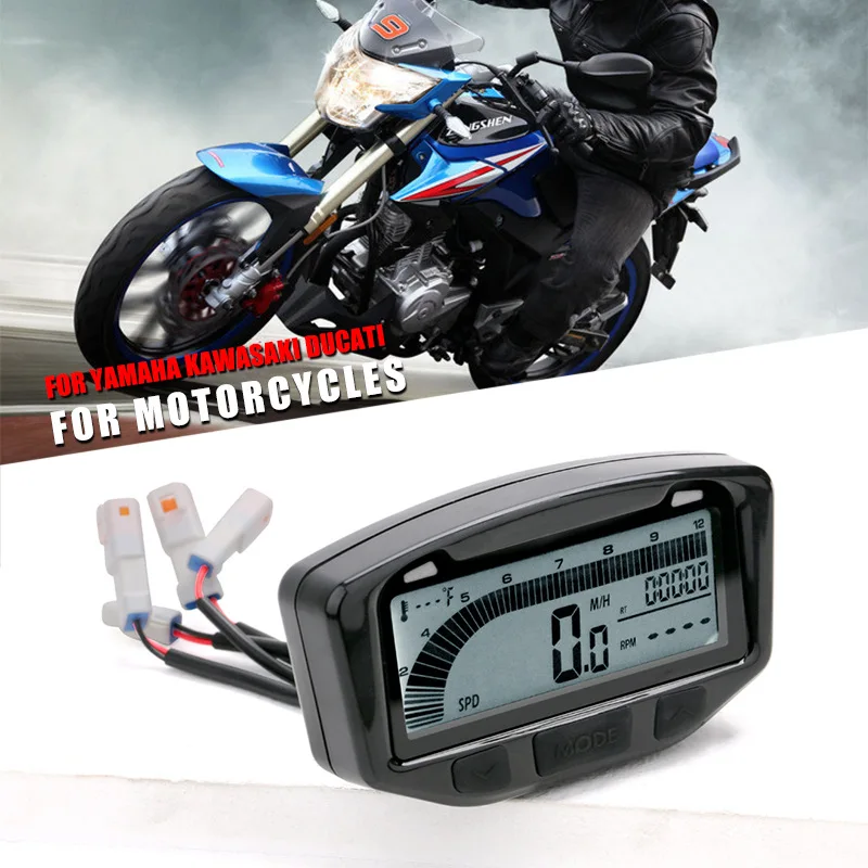 Universal Lcd Speedometer Odometer  752-119 Motorcycle Modified Bicycle Yacht Utv/Atv