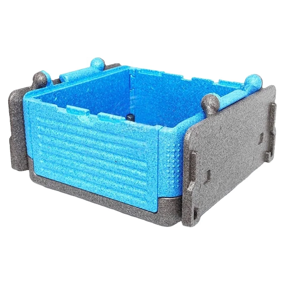 HS plastic cooler 24L flip collapsible ice chest  Insulated EPP Foldable Cooler Box For Car 24L collapsible car store box