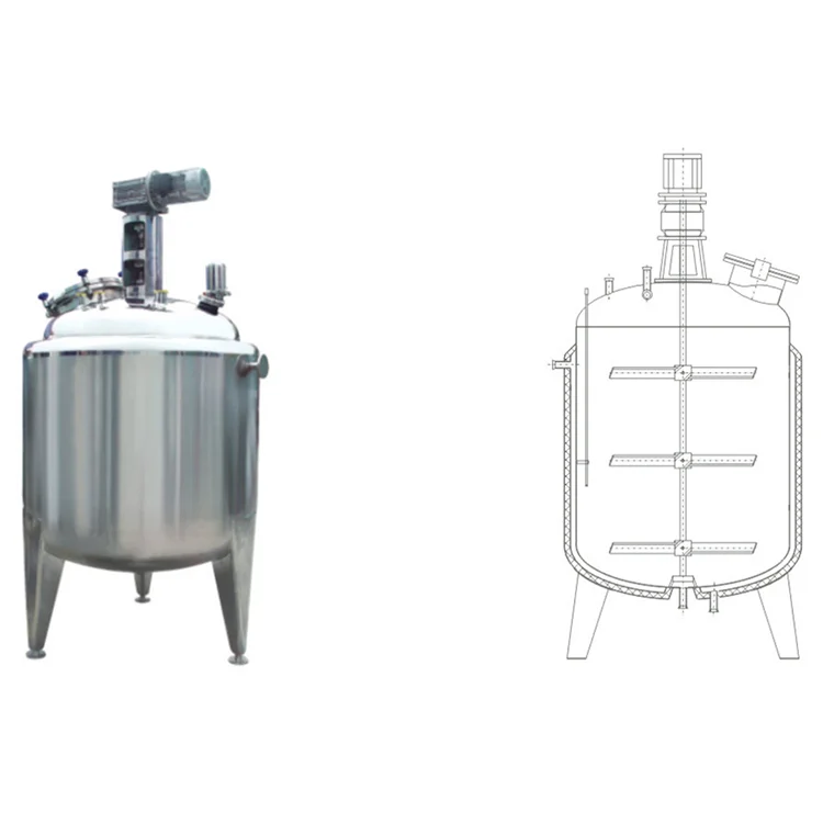 Бак для смешивания из нержавеющей стали с резервуаром для смешивания дисперсии 200 л