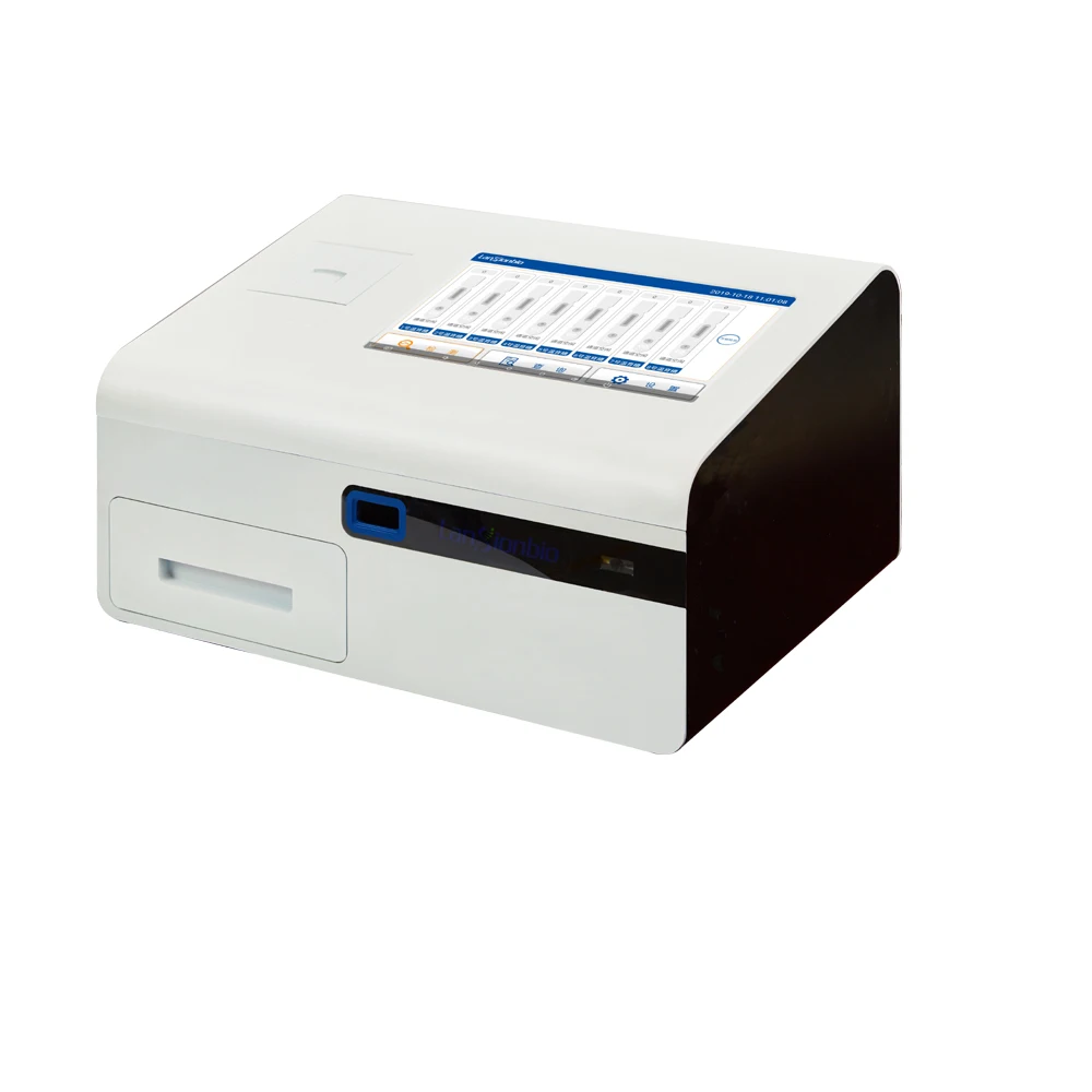 8 каналов анализатор быстрого тестирования количественный иммуноанализа для HbA1C TSH T4 CRP PCT Myo CTnI PSA