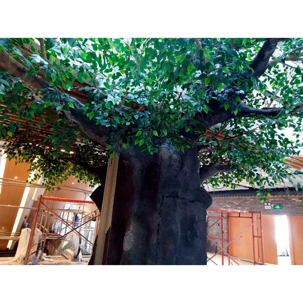 Cement Making Anti-Uv Tall Huge Artificial Banyan Tree Large Green Artificial Tree For Indoor Outdoor Decor