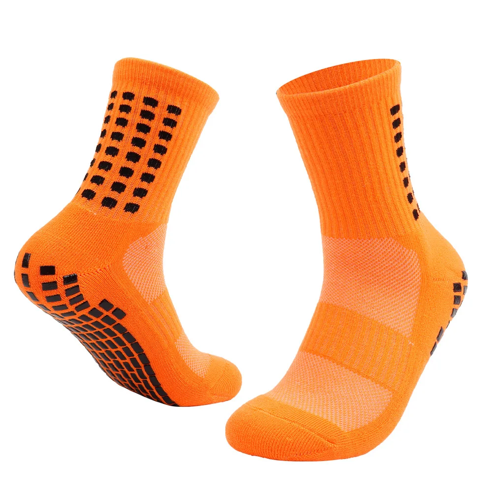 Wholesale Black Custom Brand Grip Sports Basketball Sock Anti-slip Breathable Soccer Socks