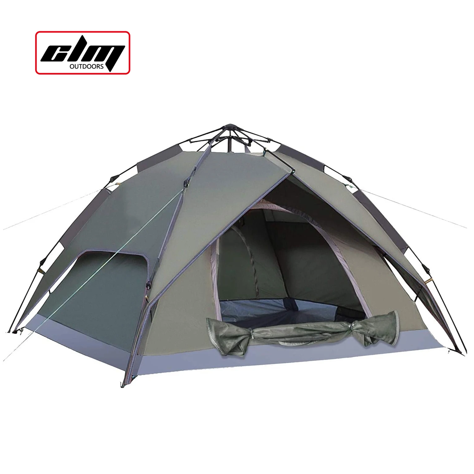 CLM Popup 3-4 Persons Large Waterproof Double Layer Camping Tents Camping Family Outdoor Luxury Tent