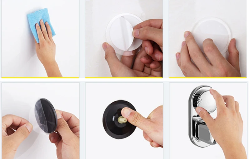 Hot Sales Bathroom Hand Shower Head Holder Vacuum Suction Cup Stable Shower Bracket Base Wall Mounted