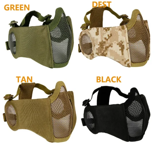 OEM Tactical half face guard Outdoor protection Military Tactical face mask